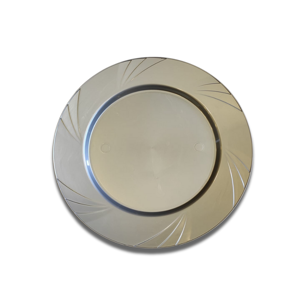 SİLVER KRİSTAL TABAK 23 CM 6 ADET X 24 PAKET