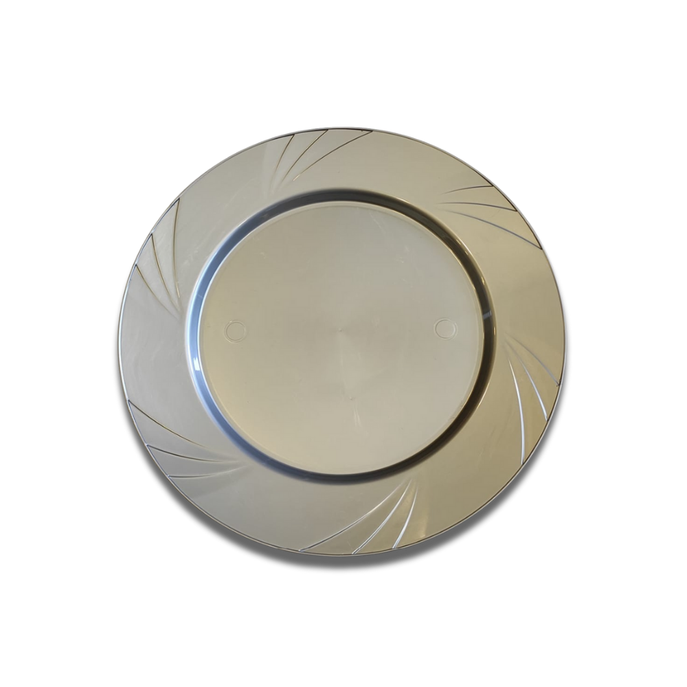 SİLVER KRİSTAL TABAK 23 CM 6 ADET X 24 PAKET