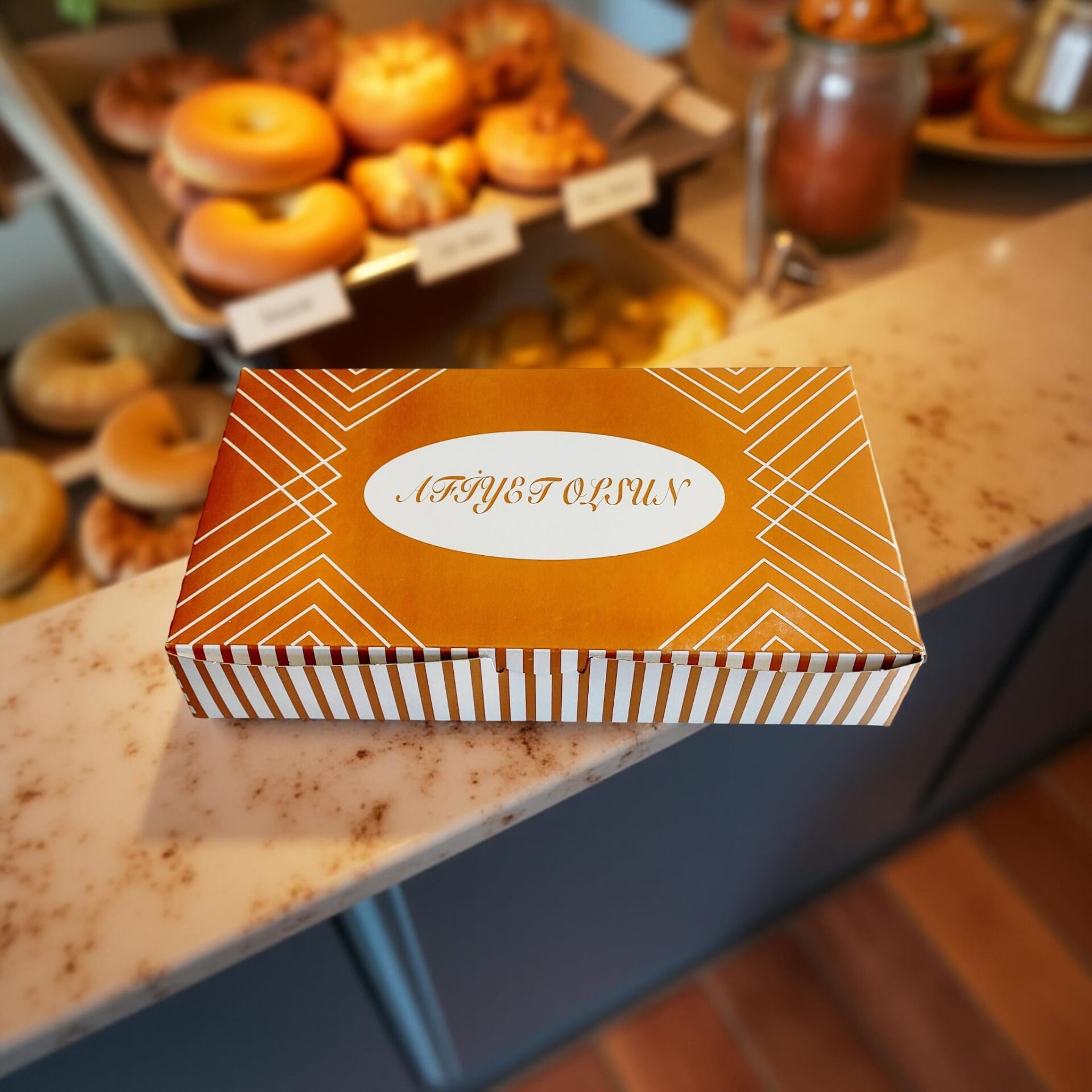 AFİYET OLSUN FOLYOLU KURU PASTA KUTUSU 0,5 KG ( 22X12X5 CM ) 100 AD