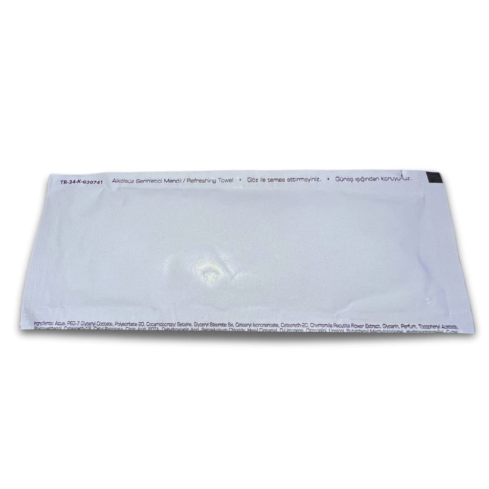 6X14 EKSTRA KOLONYALI MENDİL BASKISIZ BEYAZ ( 1000 AD )