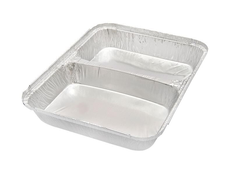 ALÜMİNYUM 2 BÖLMELİ KASE 100 ADET X 10 PAKET