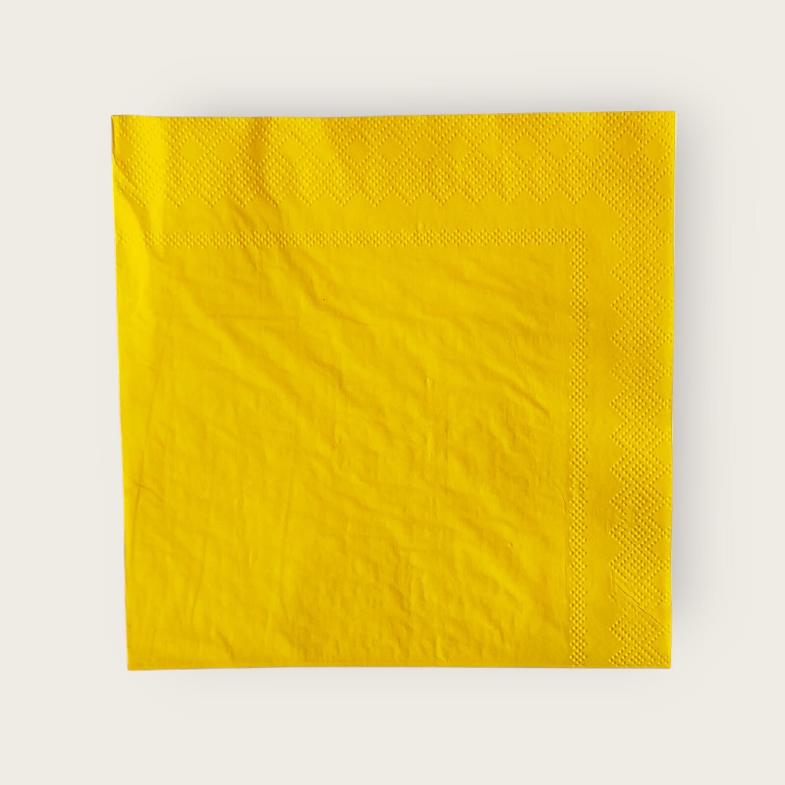 RENKLİ 33X33 KARE PEÇETE 20 ADET SARI