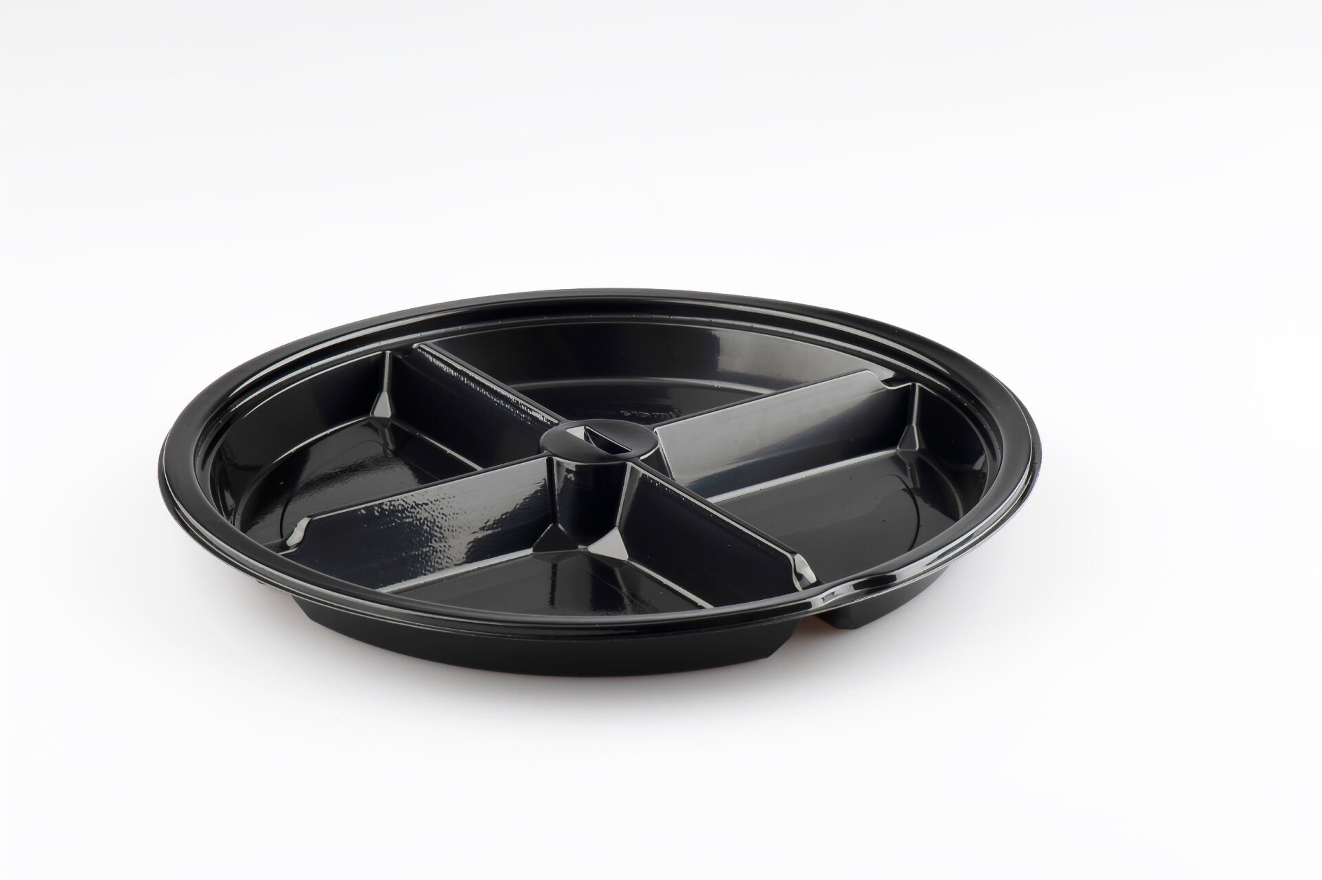 L-454-S LİMERA YUVARLAK 4 BÖLMELİ KAP SİYAH 28,7 GR 400 ADET