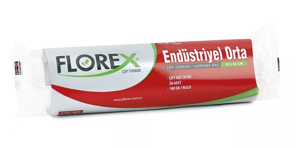 527 END ORTA ÇÖP POŞET 160 GR 20X25 AD 4 KG 26 MC SİYAH