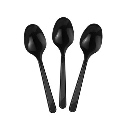 SİYAH PLASTİK LÜX KAŞIK 3,9 GR 100 ADET X 20 PAKET