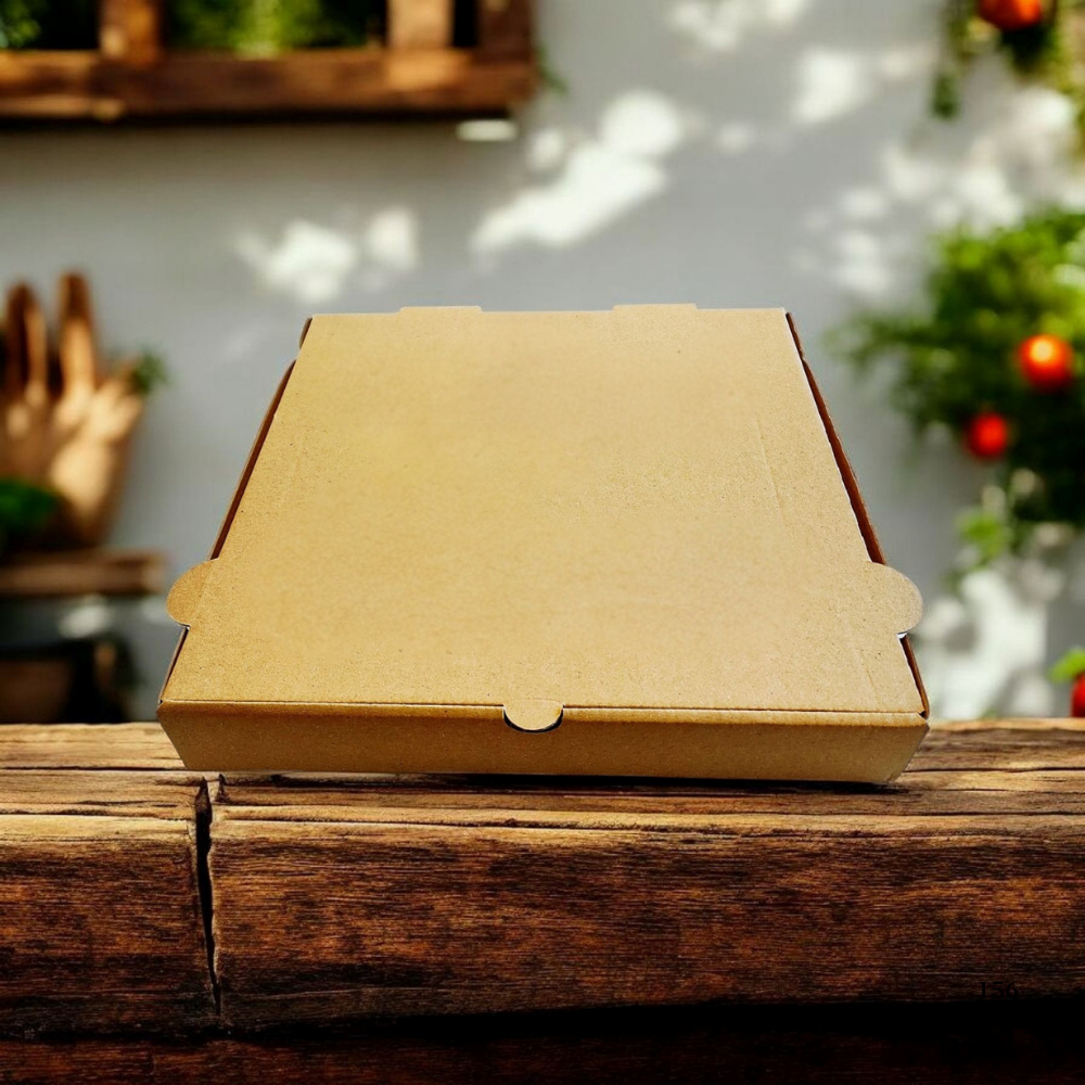 BASKISIZ KRAFT OLUKLU 33X33X4 CM PİZZA KUTUSU 100 ADET