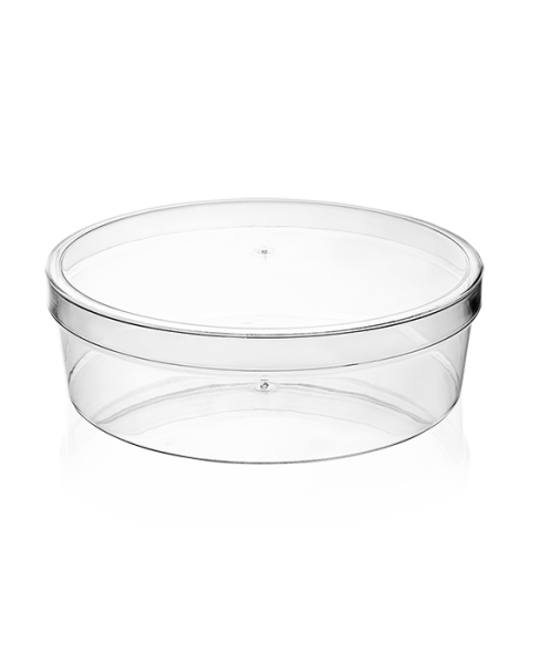 MAY501 KRİSTAL 700 CC HARMONY YUVARLAK KAPAKLI KASE ŞEFFAF 160 ADET