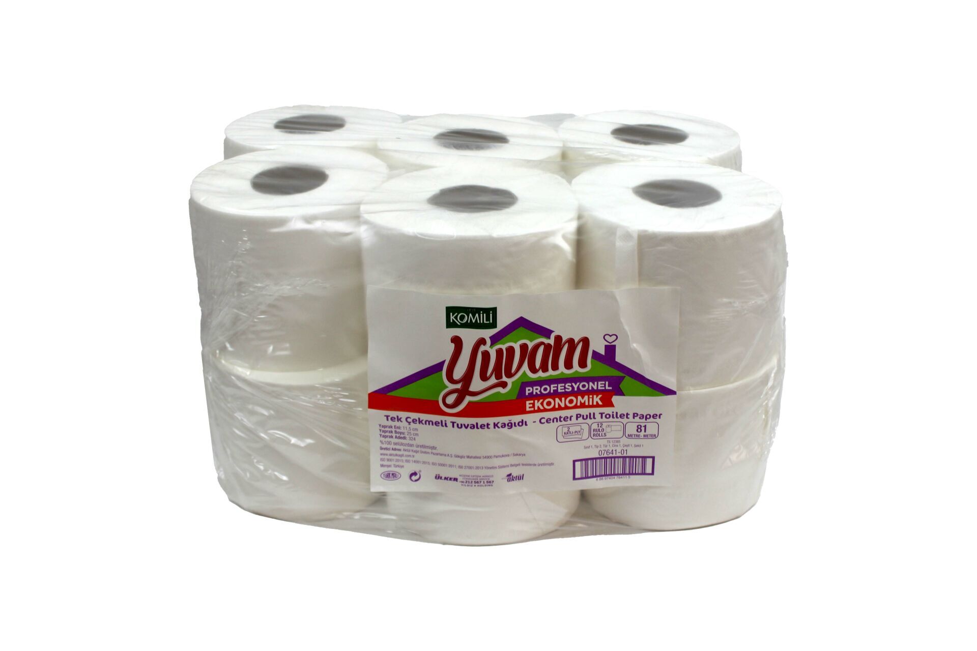 KOMİLİ MİNİ İÇTEN ÇEKME TUVALET KAĞIDI ( 11,5 CM ) 81M 12 AD 4 KG