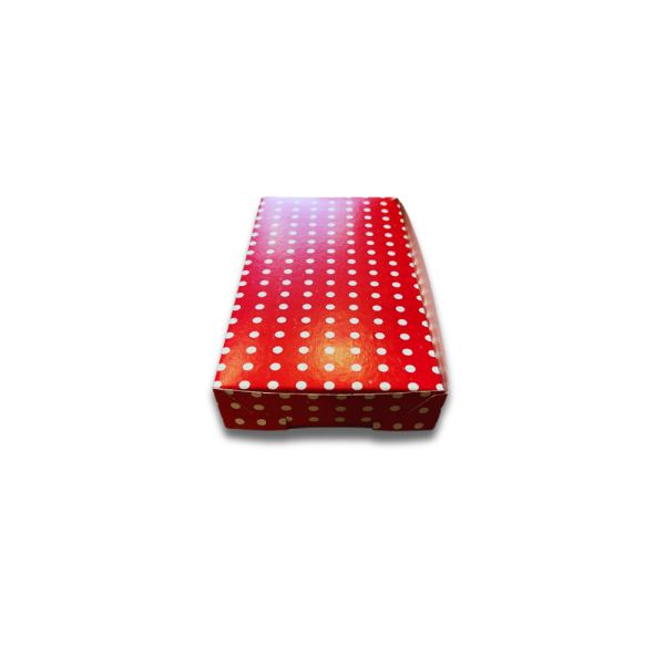 PUANTİYELİ FOLYOLU KURU PASTA KUTUSU 350 GR ( 14X14X6 CM ) 100 AD