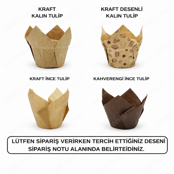 TULİP MUFFİN KEK KAPSÜLÜ 50 AD X 25 PAKET