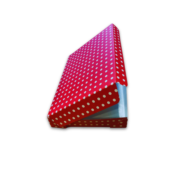 PUANTİYELİ FOLYOLU KURU PASTA KUTUSU 1 KG ( 21X20X6 CM ) 100 AD