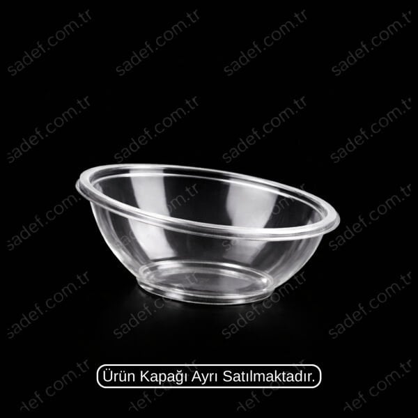500 CC. EĞİK SALATA KABI ŞEFFAF 13 GR LARPLAST 450 ADET