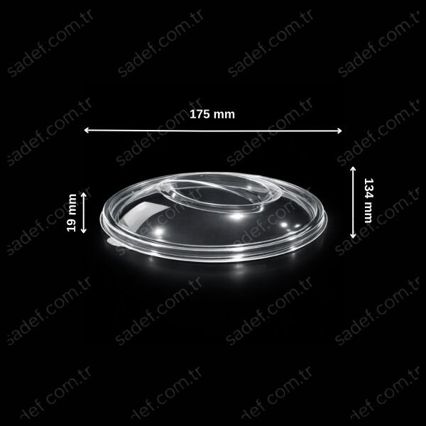 KAPAK 500 CC. EĞİK SALATA ŞEFFAF 9 GR LARPLAST 450 ADET