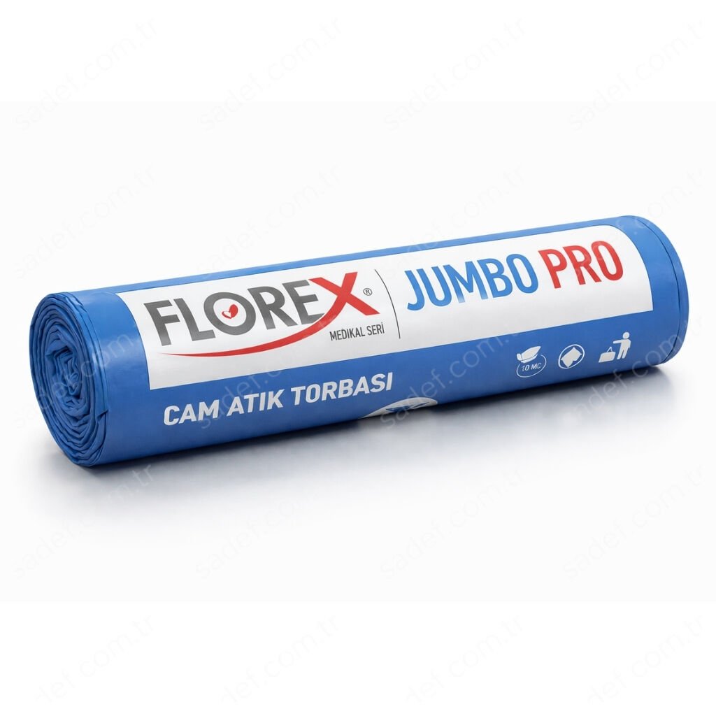 537 CAM ATIK BASKILI PRO JUMBO ÇÖP POŞET 810 GR 10X10 AD 8,1 KG MAVİ