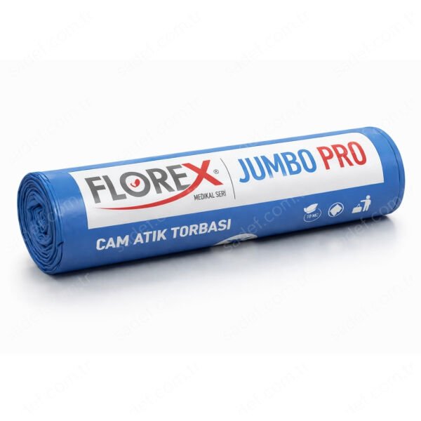 537 CAM ATIK BASKILI PRO JUMBO ÇÖP POŞET 810 GR 10X10 AD 8,1 KG MAVİ