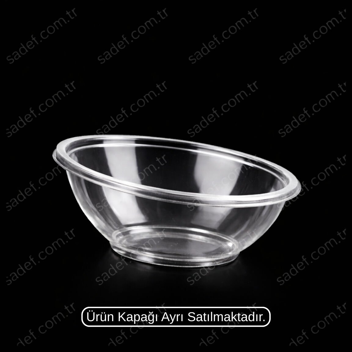 750 CC. EĞİK SALATA KABI ŞEFFAF 17,5 GR LARPLAST 400 ADET