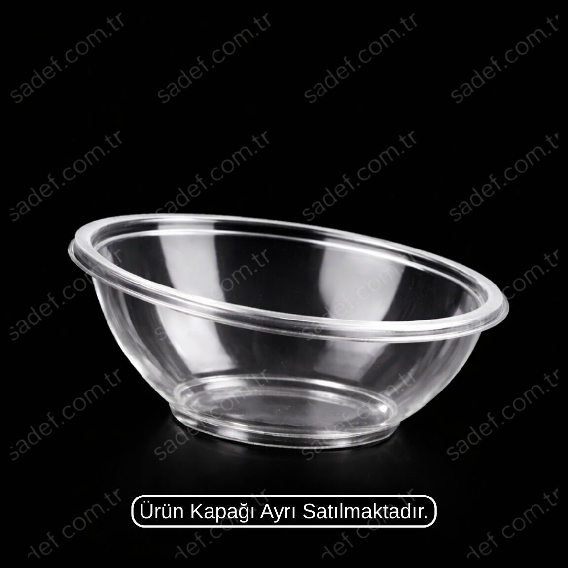 1000 CC. EĞİK SALATA KABI ŞEFFAF 24 GR LARPLAST 400 ADET