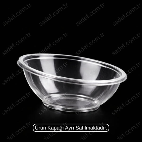 1000 CC. EĞİK SALATA KABI ŞEFFAF 24 GR LARPLAST 400 ADET