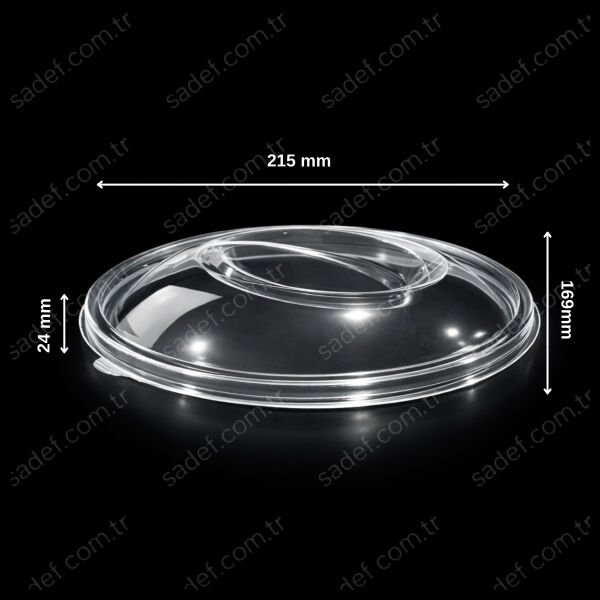 KAPAK 1000 CC. EĞİK SALATA ŞEFFAF 14 GR LARPLAST 400 ADET