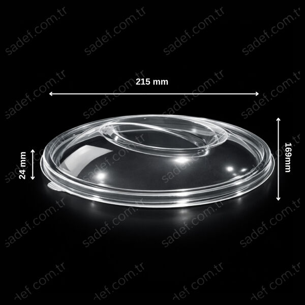 KAPAK 1000 CC. EĞİK SALATA ŞEFFAF 14 GR LARPLAST 400 ADET