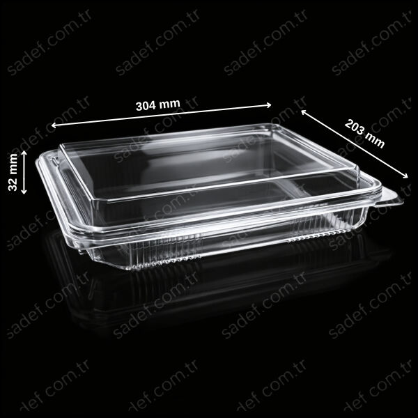 ÖTK500 BAKLAVA KABI PET 500 ML 23 GR ŞEFFAF SERPET 250 ADET
