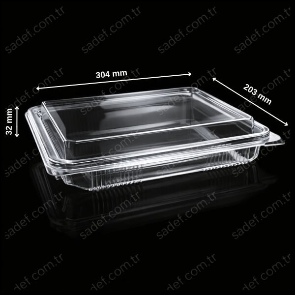 ÖTK500 BAKLAVA KABI PET 500 ML 23 GR ŞEFFAF SERPET 250 ADET