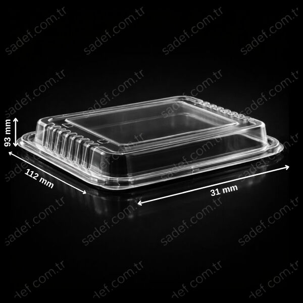 KAPAK EL376 BÖLMESİZ PP SICAK GIDA 18 GR ELTRON ŞEFFAF 300 ADET