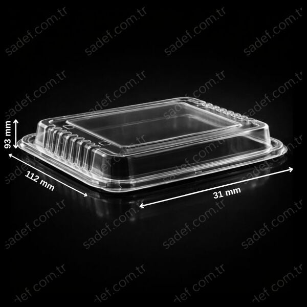 KAPAK EL376 BÖLMESİZ PP SICAK GIDA 18 GR ELTRON ŞEFFAF 300 ADET