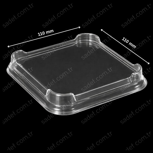 KAPAK 110X110 PET 5,2 GR ŞEFFAF SERPET 2000 ADET