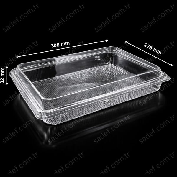 STK1000 SIZDIRMAZ BAKLAVA KABI 1000 CC 48 GR ŞEFFAF SERPET 200 ADET