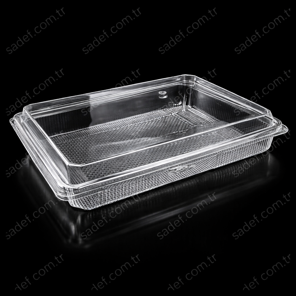 ÖTK1000 BAKLAVA KABI PET 1000 ML 48 GR ŞEFFAF SERPET 200 ADET