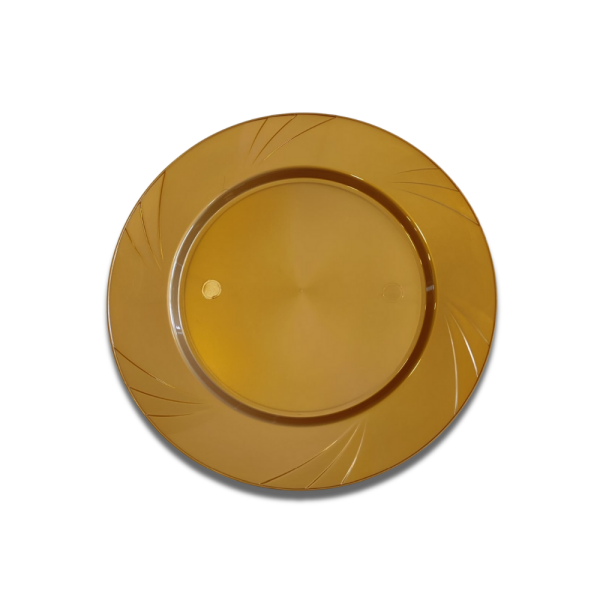 GOLD KRİSTAL TABAK 23 CM 6 ADET X 24 PAKET