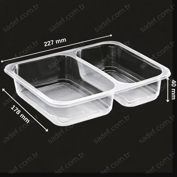 EL477 PP 2 BÖLMELİ ÜST FİLM YAPIŞTIRMALI KAP 227X178 MM 20 GR ELTRON ŞEFFAF 400 ADET