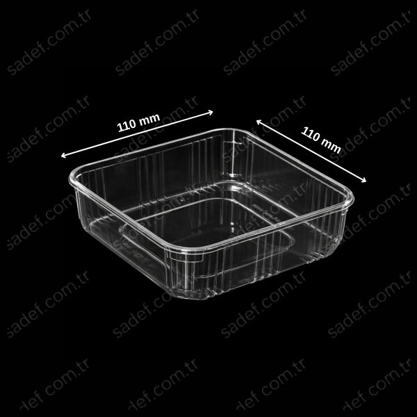 110X110 PET KASE 8,3 GR ŞEFFAF SERPET 1000 ADET