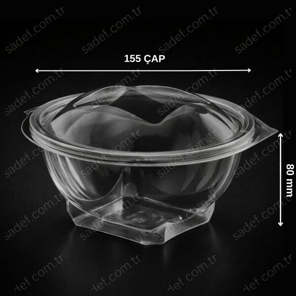 EL362 ELTRON 500 CC YUVARLAK SIZDIRMAZ KAP 17 GR ŞEFFAF 600 ADET