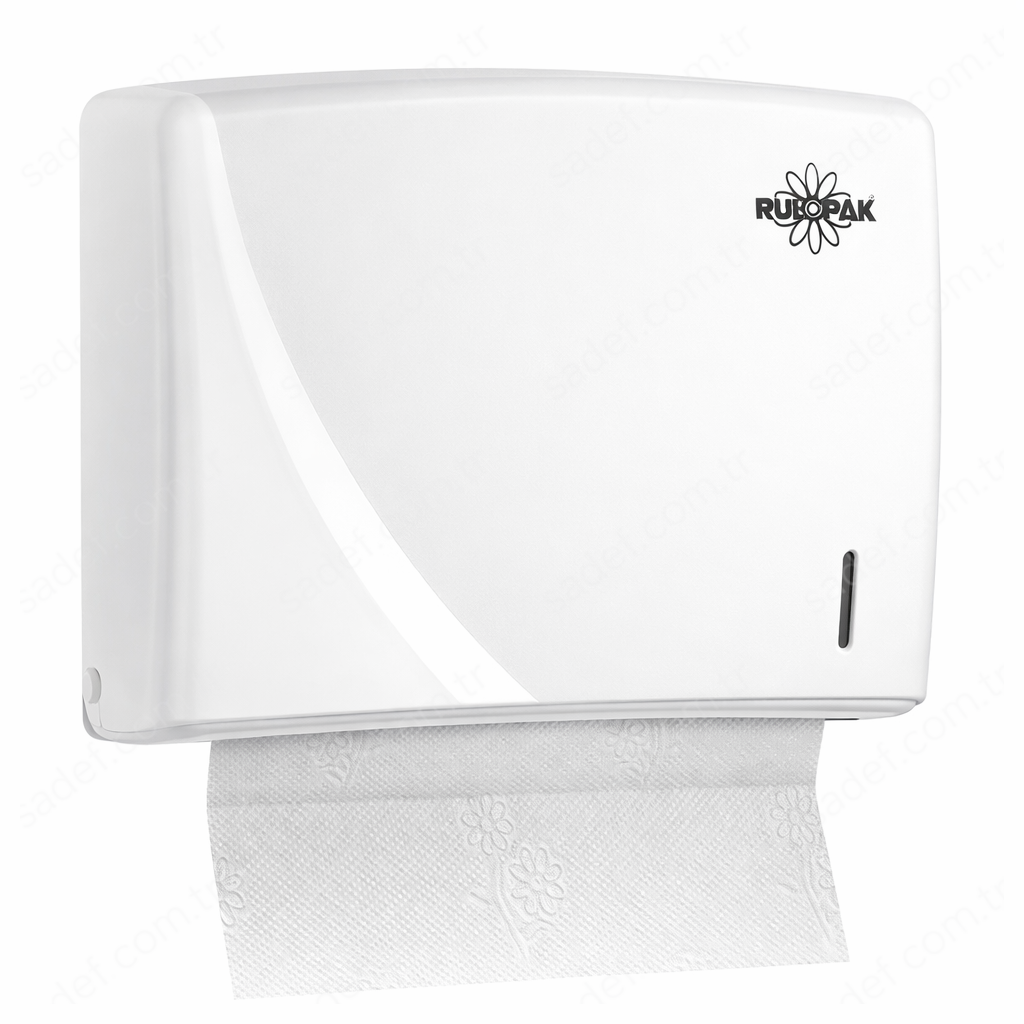 200 LÜ RULOPAK MODERN Z KATLI HAVLU DİSPENSERİ ( BEYAZ  )