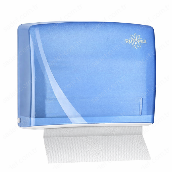 200 LÜ RULOPAK MODERN Z KATLI HAVLU DİSPENSERİ ( T.MAVİ )