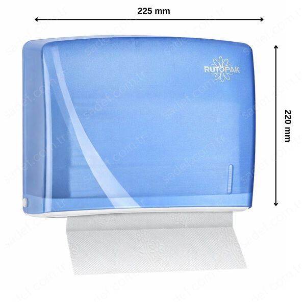 200 LÜ RULOPAK MODERN Z KATLI HAVLU DİSPENSERİ ( T.MAVİ )