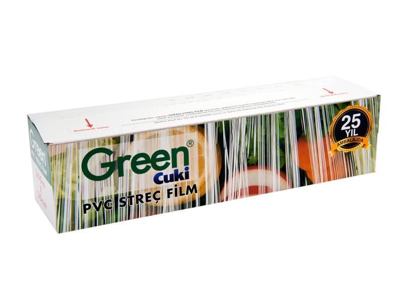 KUTULU GREEN 30X300 M 8 MİKRON STRECH FİLM X 12 ADET