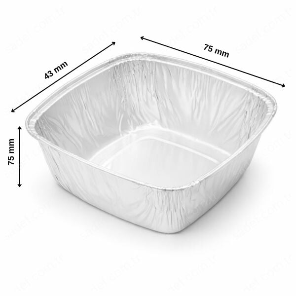 ALÜMİNYUM SÜTLAÇ KASE ( SAN ) KALIN 100 ADET X 30 PAKET