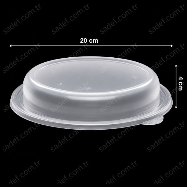 KAPAK 225 Ø SALATA & SICAK YEMEK KABI PP SİYAH ELTRON 280 ADET