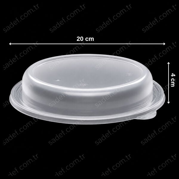KAPAK EL371 Ø220 PP SICAK SERVİS VE SALATA 17 GR ELTRON ŞEFFAF 280 ADET