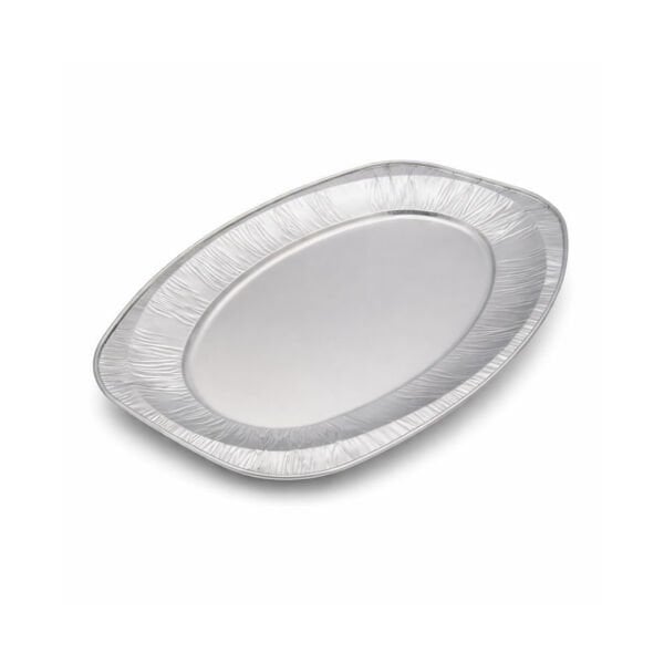 KÜÇÜK ALÜMİNYUM OVAL TEPSİ ( 350 X 243 X 25 MM ) 100 ADET