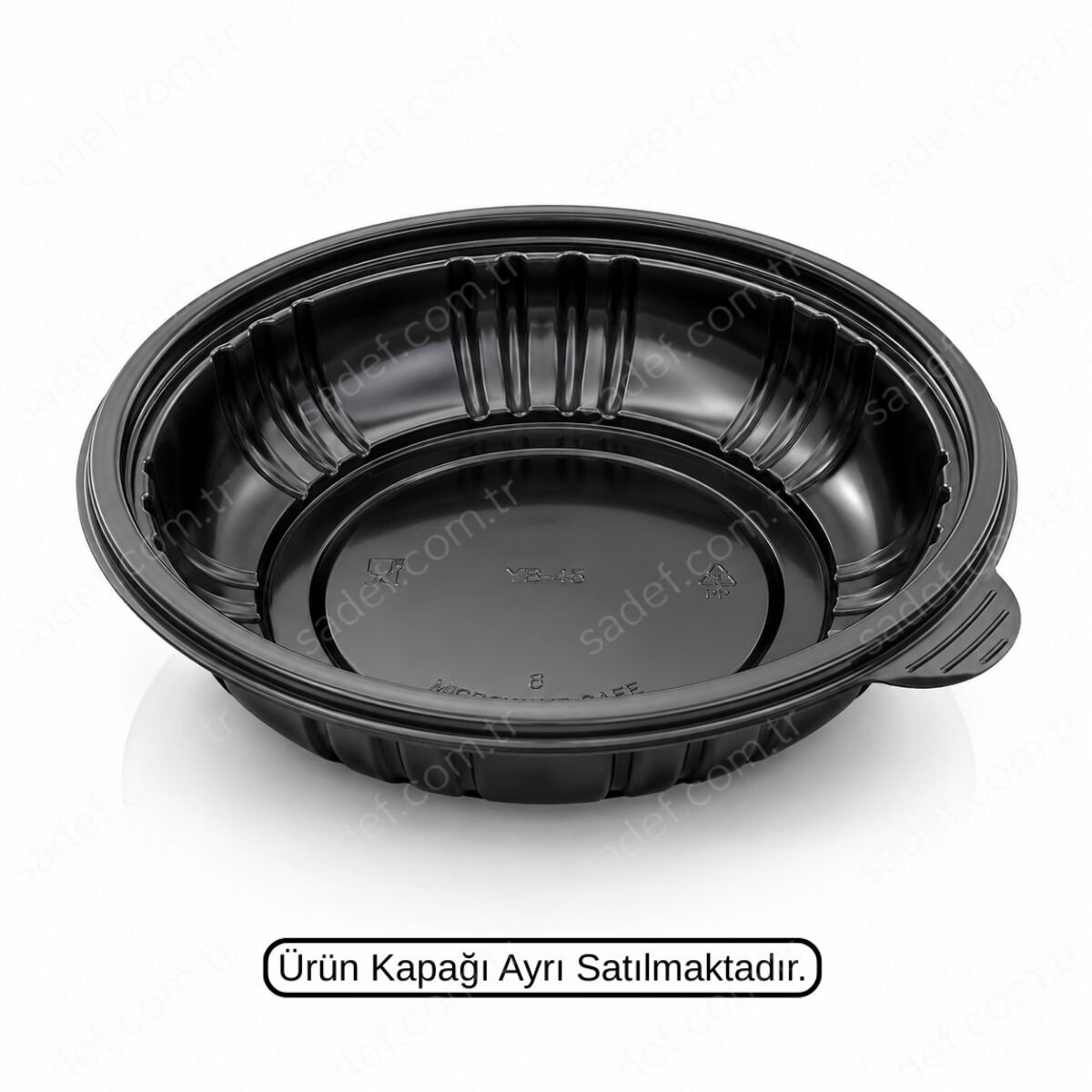 GÖVDE 225 Ø SALATA & SICAK YEMEK KABI PP SİYAH ELTRON 280 ADET