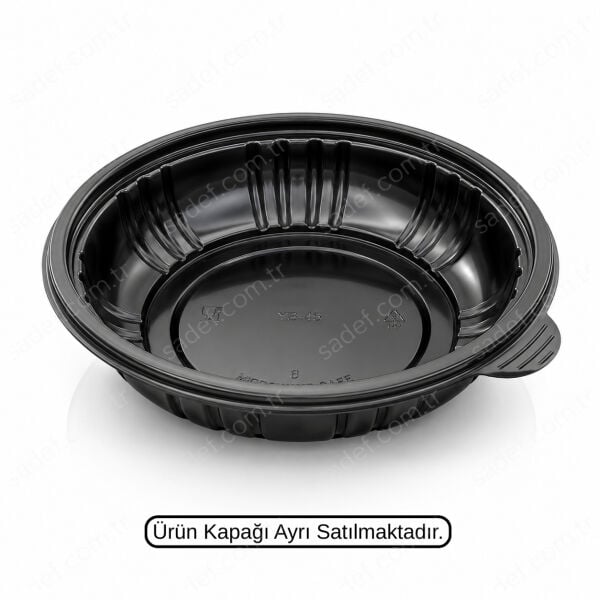 GÖVDE 225 Ø SALATA & SICAK YEMEK KABI PP SİYAH ELTRON 280 ADET