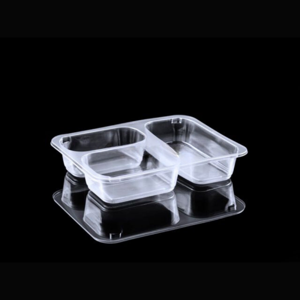 FT 370 3 BÖLMELİ ÜST FİLM YAPIŞTIRMALI YEMEK KABI FOLYOTERM 21 GR ŞEFFAF 400 ADET