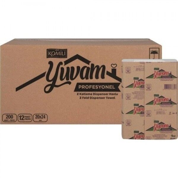 KOMİLİ 200X12 PK Z KATLI HAVLU ( 20X24 CM ) 4,4 KG