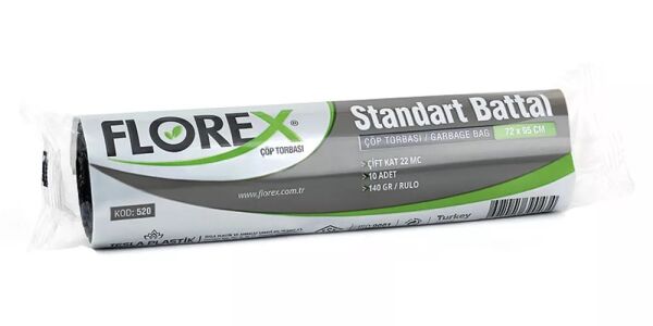 520 STD BATTAL ÇÖP POŞET 140 GR 10LUX24 AD 3,36 KG 22 MC SİYAH