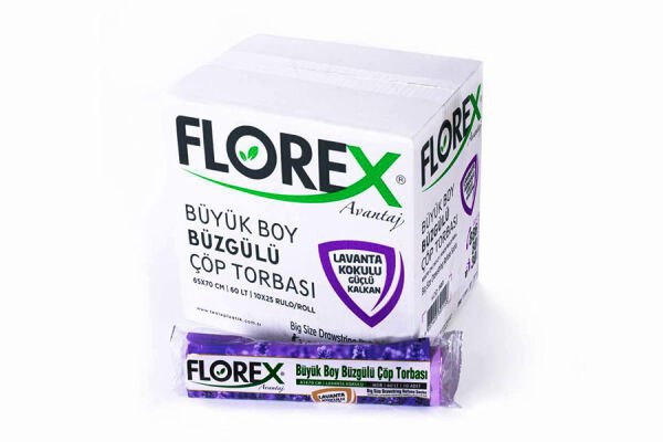 503 LAVANTA BÜYÜK BÜZGÜLÜ ÇÖP POŞET 130 GR 10X25 AD 3,25 KG 31 MC