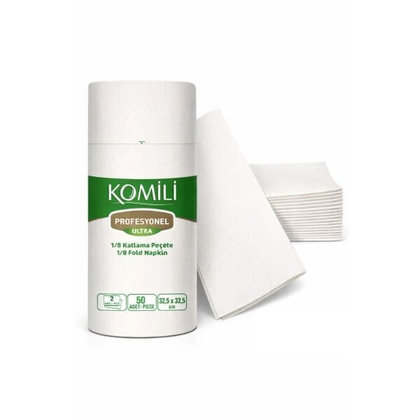 KOMİLİ 33X33 GARSON 1/8 KATLI PEÇETE 4,7 KG 50 Lİ * 24 PK